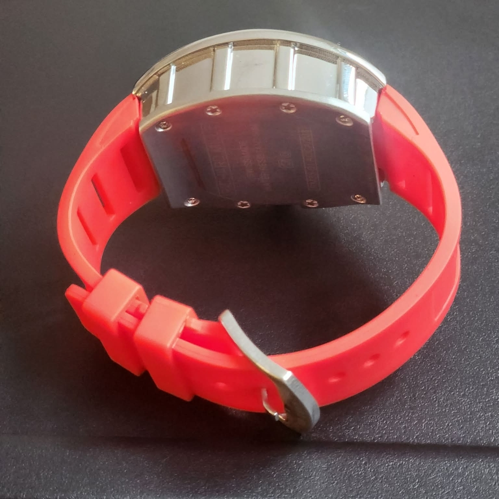 Red Watch With Diamond Set Bezel - Picture 6 of 7